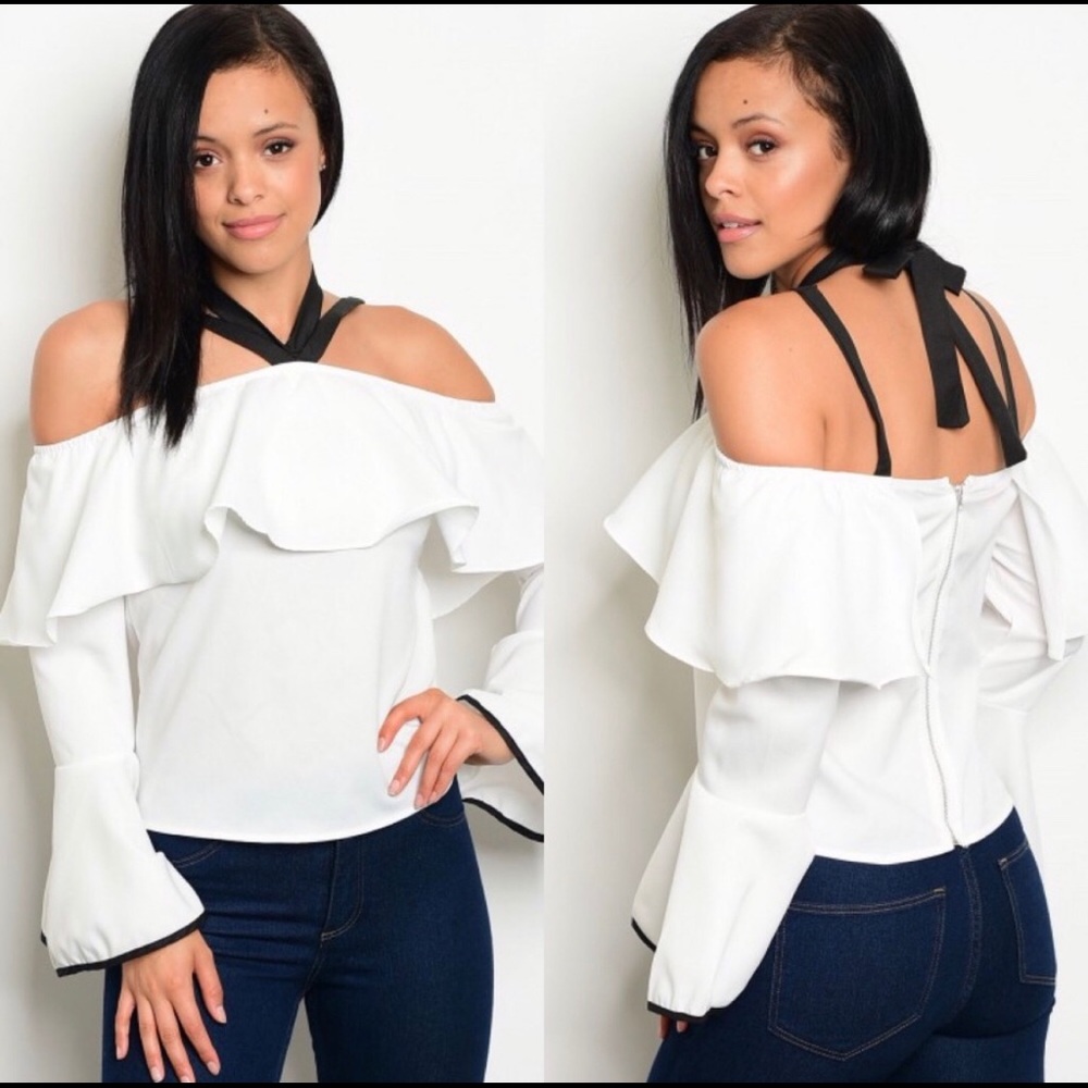 Ruffle Long Sleeve Blouse